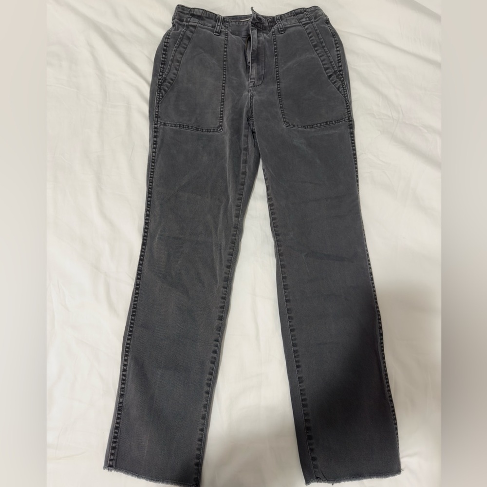 Madewell the slim straight utility pants grey 27